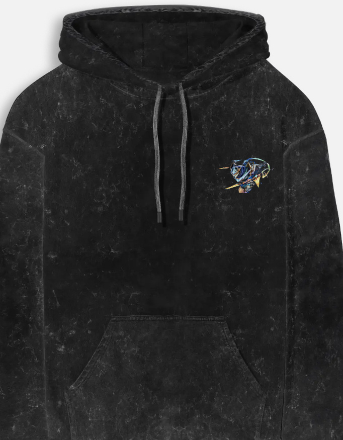 unisex acid washed hoodie