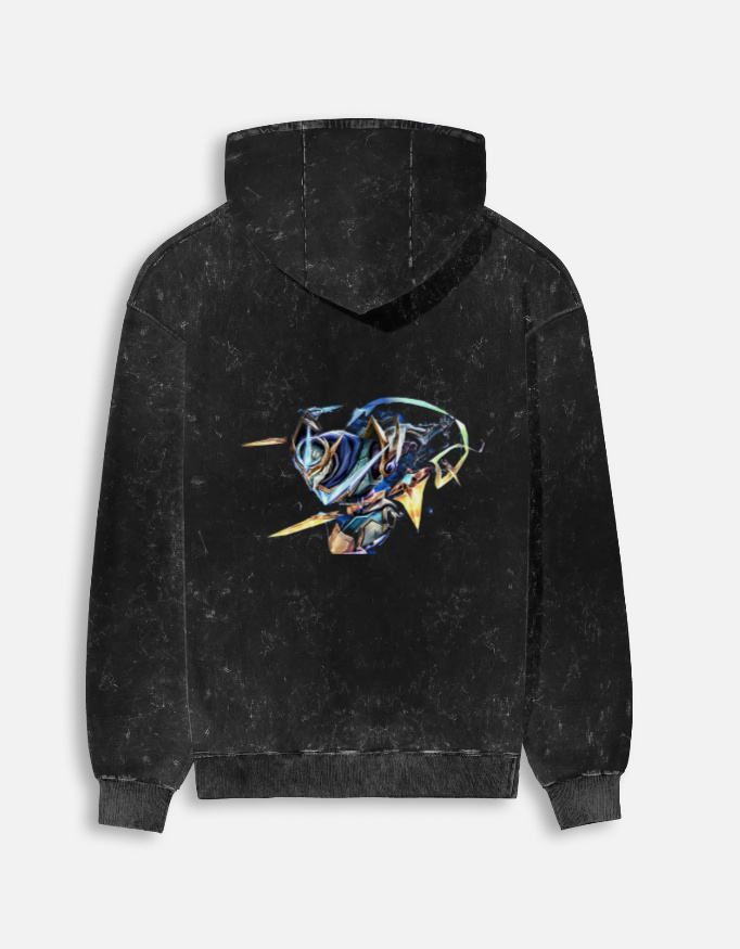 unisex acid washed hoodie
